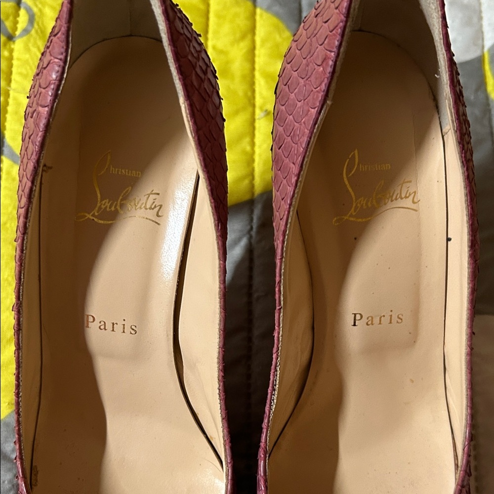 Christian Louboutin Peep Toe Heels - Pink - Picture 6 of 6